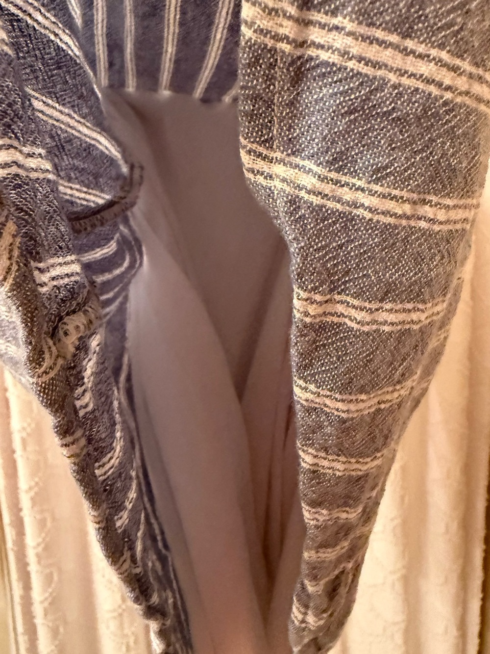 Hollister Blue and White Striped Button-Front Sundress - Picture 10 of 11